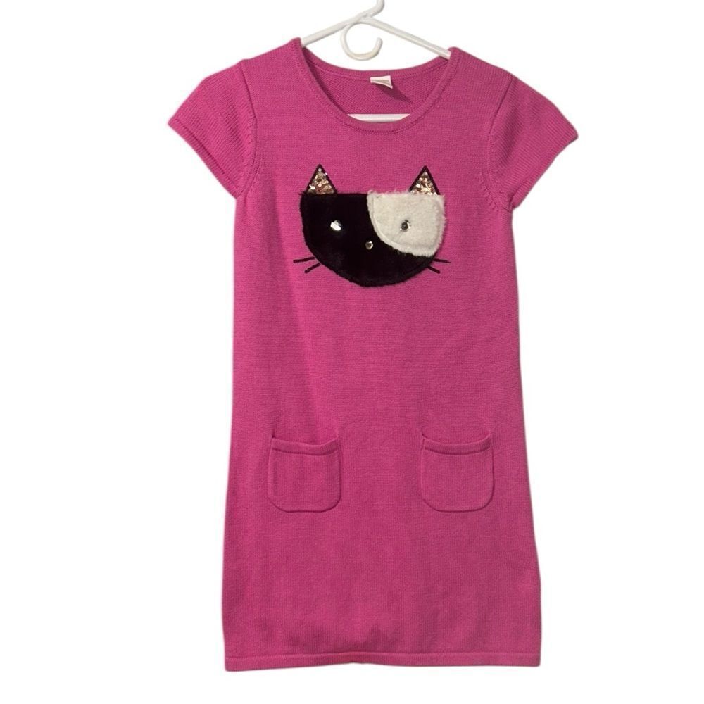 Gymboree Girls Pink Sweater Cotton Dress(Size 14)